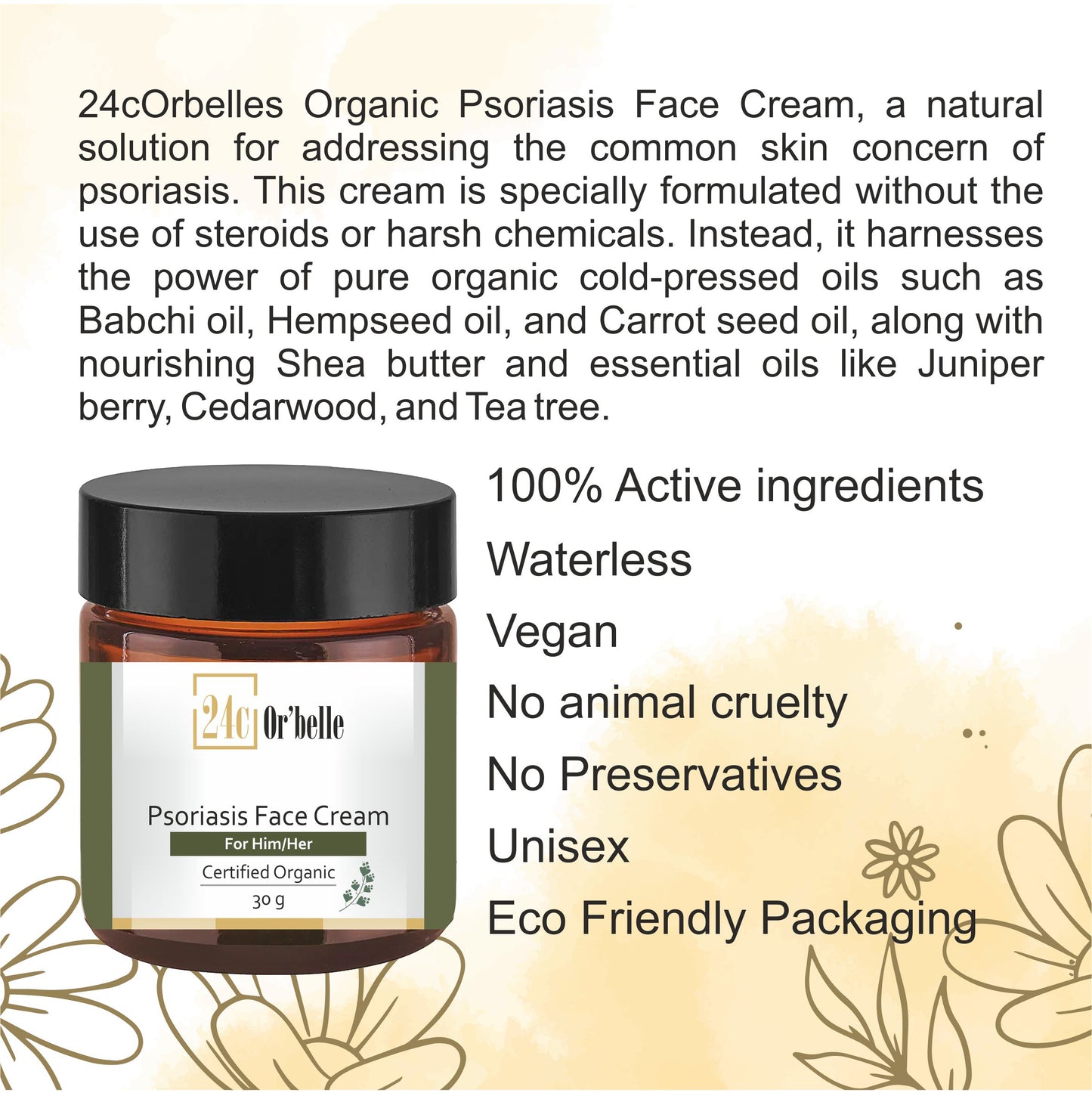 Psoriasis face cream